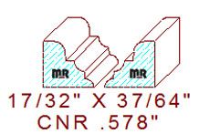 Corner 37/64" Corner 37/64"