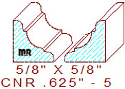 Corner 5/8" - 5 Corner 5/8" - 5