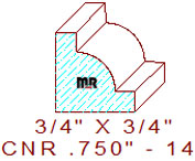 Corner 3/4" - 14 Corner 3/4" - 14