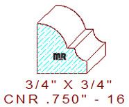 Corner 3/4" - 16 Corner 3/4" - 16