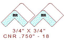 Corner 3/4" - 18 Corner 3/4" - 18