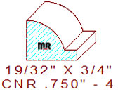 Corner 3/4" - 4 Corner 3/4" - 4