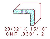Corner 15/16" - 2 Corner 15/16" - 2