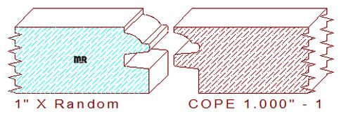 Door Cope & Stick 1" - 1