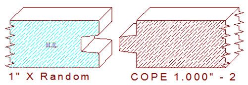 Door Cope & Stick 1" - 2 