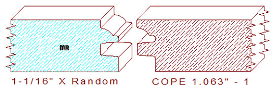 Door Cope & Stick 1-1/16" - 1 Door Cope & Stick 1-1/16" - 1