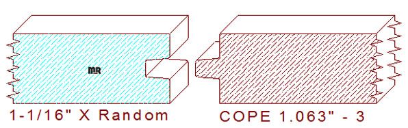 Door Cope & Stick 1-1/16" - 3 Door Cope & Stick 1-1/16" - 3