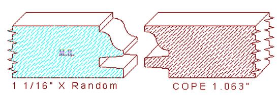 Door Cope & Stick 1-1/16" Door Cope & Stick 1-1/16"