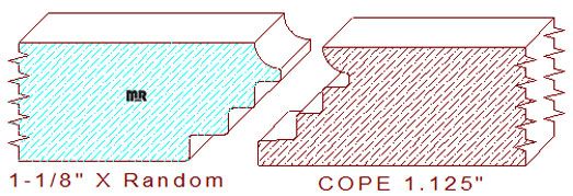 Door Cope & Stick 1-1/8" Door Cope & Stick 1-1/8"