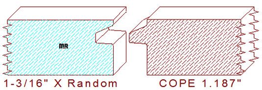 Door Cope & Stick 1-3/16" Door Cope & Stick 1-3/16"