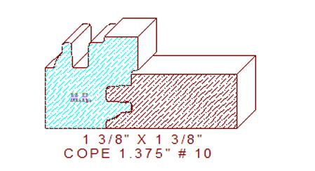 Door Cope & Stick 1-3/8" - 10