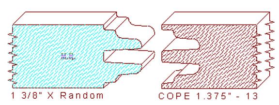 Door Cope & Stick 1-3/8" - 13 Door Cope & Stick 1-3/8" - 13