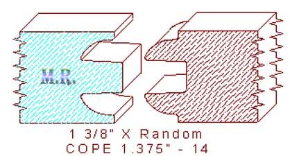 Door Cope & Stick 1-3/8" - 14 Door Cope & Stick 1-3/8" - 14