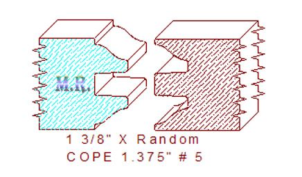 Door Cope & Stick 1-3/8" - 5 Door Cope & Stick 1-3/8" - 5