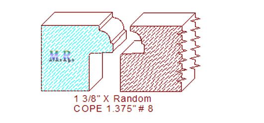 Door Cope & Stick 1-3/8" - 8