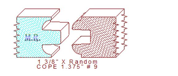 Door Cope & Stick 1-3/8" - 9 Door Cope & Stick 1-3/8" - 9