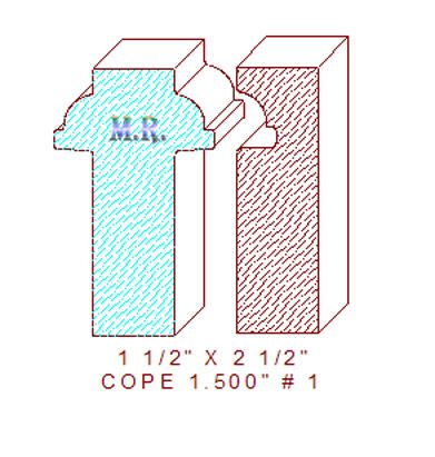 Door Cope & Stick 1-1/2" - 1 Door Cope & Stick 1-1/2" - 1