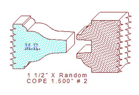 Door Cope & Stick 1-1/2" - 2 Door Cope & Stick 1-1/2" - 2