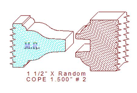 Door Cope & Stick 1-1/2" - 2