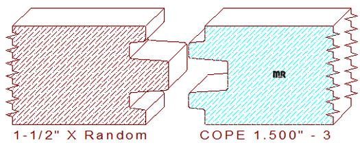 Door Cope & Stick 1-1/2" - 3 Door Cope & Stick 1-1/2" - 3