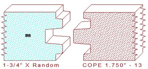 Door Cope & Stick 1-3/4" - 13 Door Cope & Stick 1-3/4" - 13