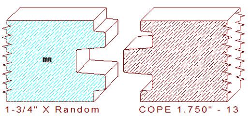 Door Cope & Stick 1-3/4" - 13