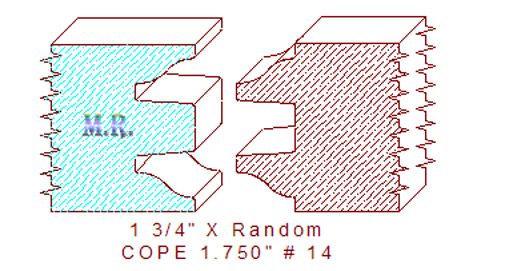 Door Cope & Stick 1-3/4" - 14 Door Cope & Stick 1-3/4" - 14