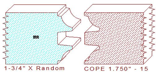 Door Cope & Stick 1-3/4" - 15 Door Cope & Stick 1-3/4" - 15