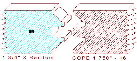 Door Cope & Stick 1-3/4" - 16 Door Cope & Stick 1-3/4" - 16