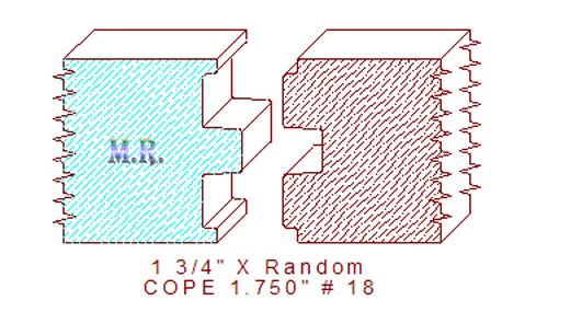 Door Cope & Stick 1-3/4" - 18 Door Cope & Stick 1-3/4" - 18
