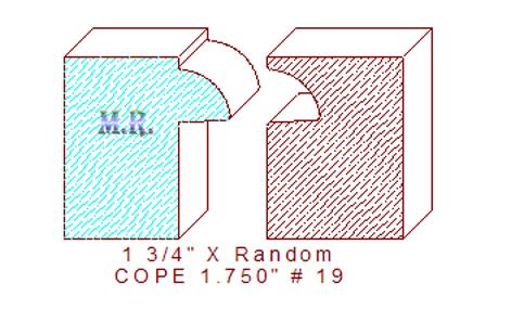 Door Cope & Stick 1-3/4" - 19 Door Cope & Stick 1-3/4" - 19
