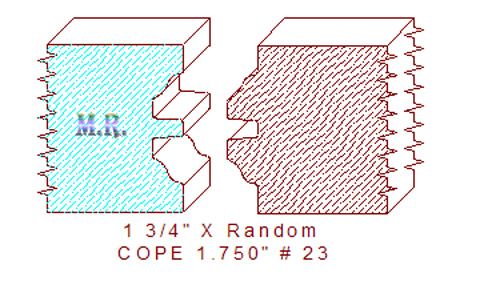 Door Cope & Stick 1-3/4" - 23 Door Cope & Stick 1-3/4" - 23