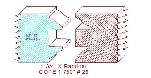Door Cope & Stick 1-3/4" - 28 Door Cope & Stick 1-3/4" - 28