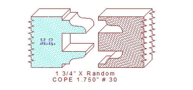 Door Cope & Stick 1-3/4" - 30 Door Cope & Stick 1-3/4" - 30