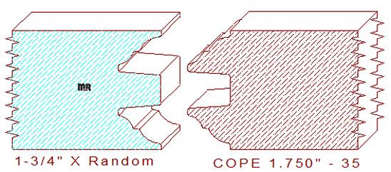 Door Cope & Stick 1-3/4" - 35 Door Cope & Stick 1-3/4" - 35