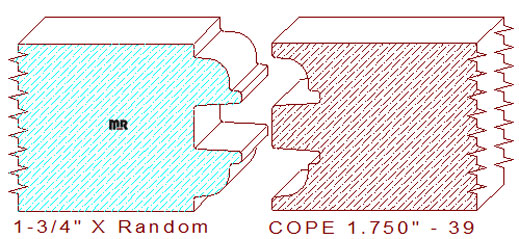 Door Cope & Stick 1-3/4" - 39 Door Cope & Stick 1-3/4" - 39
