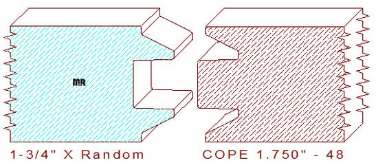 Door Cope & Stick 1-3/4" - 48 Door Cope & Stick 1-3/4" - 48