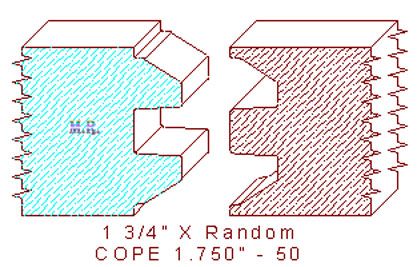 Door Cope & Stick 1-3/4" - 50 Door Cope & Stick 1-3/4" - 50