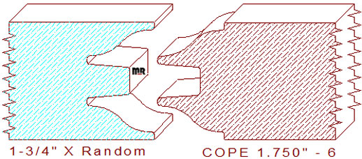 Door Cope & Stick 1-3/4" - 6