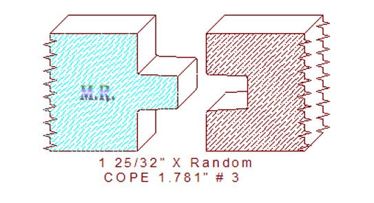 Door Cope & Stick 1-25/32" - 3 Door Cope & Stick 1-25/32" - 3