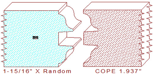 Door Cope & Stick 1-15/16" Door Cope & Stick 1-15/16"