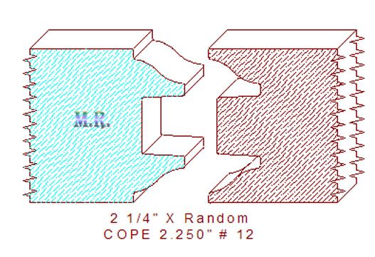 Door Cope & Stick 2-1/4" - 12