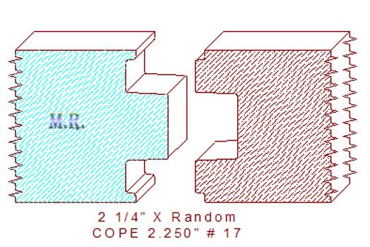 Door Cope & Stick 2-1/4" - 17