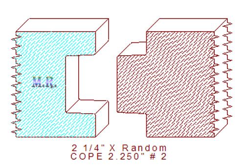 Door Cope & Stick 2-1/4" - 2 Door Cope & Stick 2-1/4" - 2