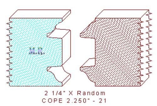 Door Cope & Stick 2-1/4" - 21