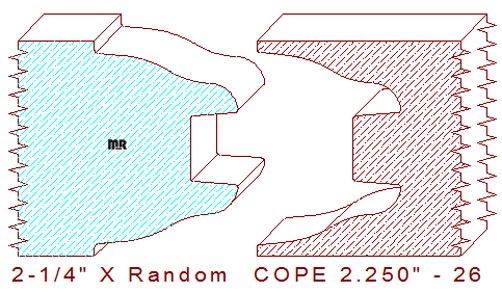 Door Cope & Stick 2-1/4" - 26