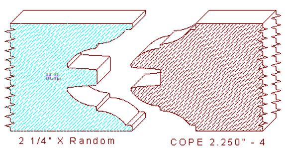 Door Cope & Stick 2-1/4" - 4 Door Cope & Stick 2-1/4" - 4