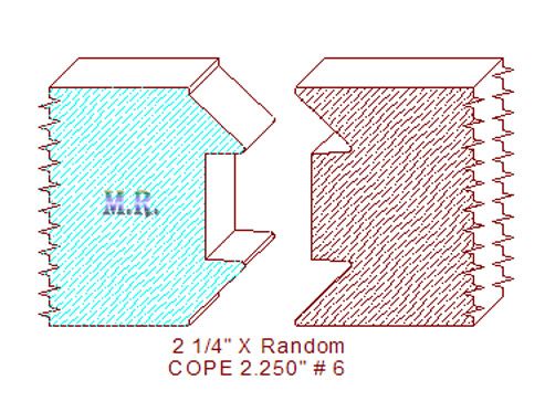 Door Cope & Stick 2-1/4" - 6 Door Cope & Stick 2-1/4" - 6