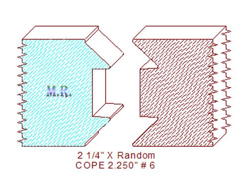 Door Cope & Stick 2-1/4" - 6