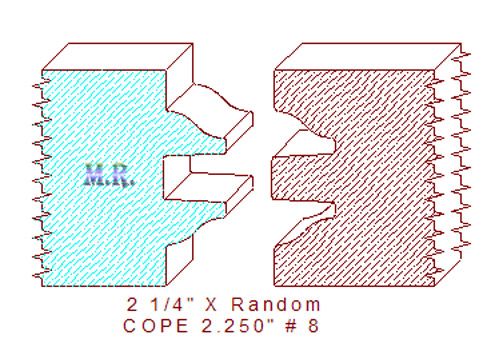 Door Cope & Stick 2-1/4" - 8 Door Cope & Stick 2-1/4" - 8
